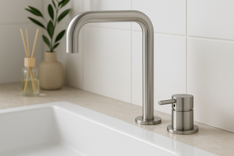 MURO TUA 2otvorová umyvadlová baterie chrom s úhlovým výtokem 1208972108